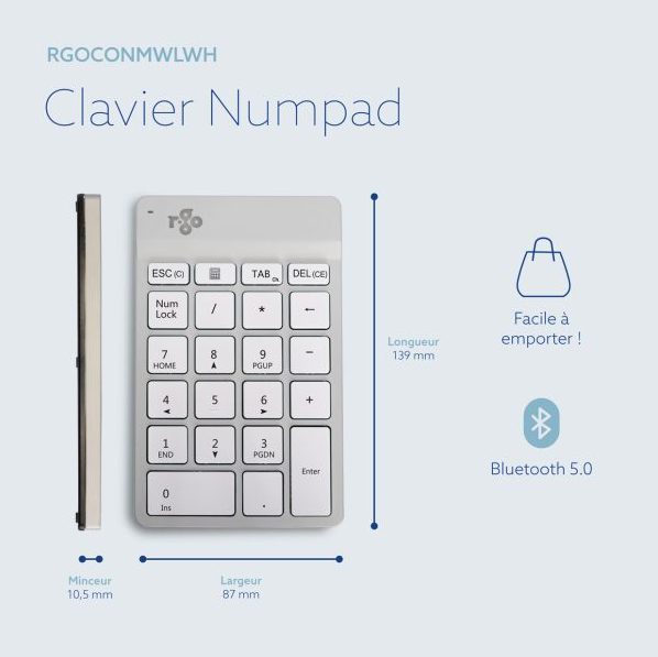 Pavé Numérique Bluetooth Numpad Break